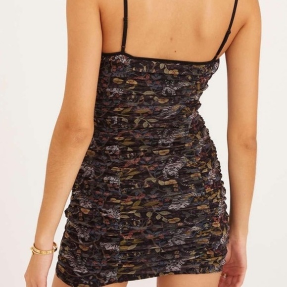 Urban Outfitters Tegan Mesh Mini Dress Size Small Petite - Picture 2 of 9